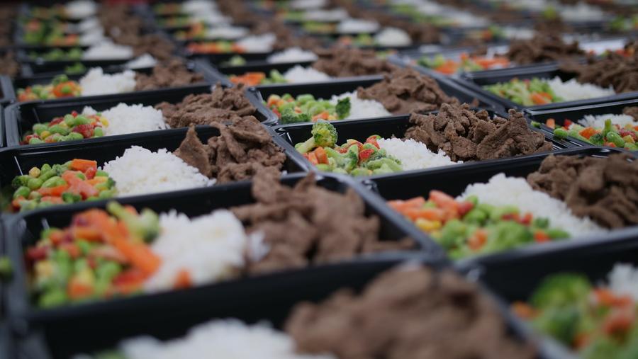 Buffet de comida saludable